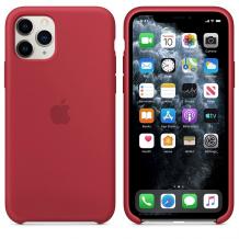 Оригинален гръб Silicone Cover за Apple iPhone 11 Pro Max 6.5" - бордо