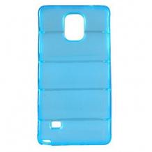 Силиконов калъф / гръб / TPU 3D за Samsung Galaxy Note 4 N910 - син