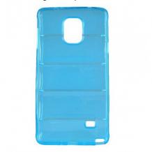 Силиконов калъф / гръб / TPU 3D за Samsung Galaxy Note 4 N910 - син