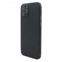 Луксозен силиконов калъф Carbon / TPU за Apple iPhone 11 6.1'' - черен / Carbon