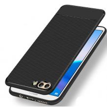 Силиконов калъф / гръб / TPU за Huawei Y6 2018 - черен / carbon