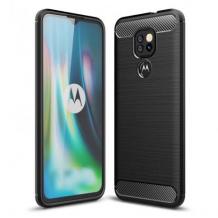 Силиконов калъф / гръб / TPU за Motorola Moto E7 Plus - черен / carbon