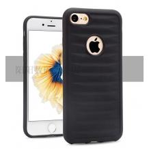 Силиконов калъф / гръб / TPU 3D i-Zore за Apple iPhone 7 - черен 