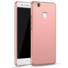 Луксозен твърд гръб за Huawei P9 Lite Mini / Y6 Pro 2017 - rose gold