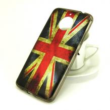 Силиконов калъф / гръб / TPU за Lenovo Moto E4 Plus - Retro British Flag