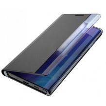 Луксозен калъф Smart View Cover за Samsung Galaxy A02s - черен