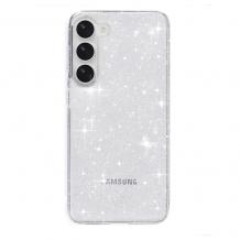 Луксозен силиконов калъф / кейс / Crystal Case TPU за Samsung Galaxy A56 5G - прозрачен / брокат