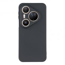 Силиконов калъф / кейс / за Huawei Pura 80 Ultra - черен гръб със защита за камерата