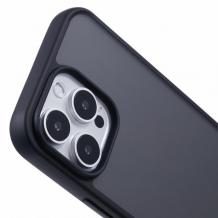 Луксозен гръб / кейс / X-Level Frosted Sand Series за Apple iPhone 16 Pro (6.3) - черен