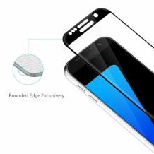 3D full cover Tempered glass screen protector Samsung Galaxy S7/ Извит стъклен скрийн протектор за Samsung Galaxy S7 G930 - черен