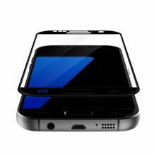 3D full cover Tempered glass screen protector Samsung Galaxy S7/ Извит стъклен скрийн протектор за Samsung Galaxy S7 G930 - черен