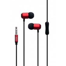 Универсални стерео слушалки XO-EP5 / Earphone 3.5mm - черно и червено