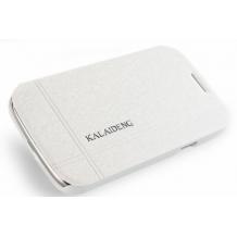 Луксозен кожен калъф Flip тефтер Kalaideng ICELAND за Samsung Galaxy Core i8260 / i8262 - Бял