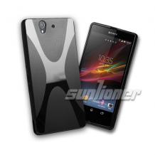 Силиконов гръб / калъф / ТПУ X Style за Sony Xperia Z L36h - черен