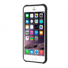 Твърд гръб / капак / G-CASE за Apple iPhone 6 Plus 5.5'' - прозрачен с черен кант