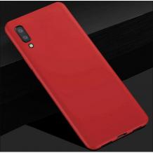 Силиконов калъф / гръб / TPU за Samsung Galaxy A7 2018 A750F - червен / мат