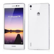 Ултра тънък силиконов калъф / гръб / TPU Ultra Thin за Huawei Ascend P8 - прозрачен