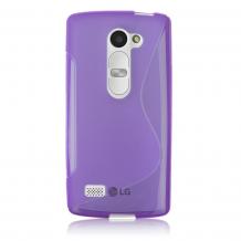 Силиконов калъф / гръб / TPU S-Line за LG Leon C40 - лилав