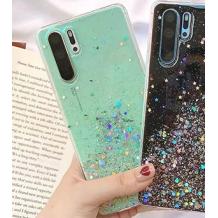 Силиконов калъф / гръб / TPU за Samsung Galaxy S10 - брокат / мента