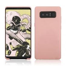 Силиконов калъф / гръб / TPU за Samsung Galaxy Note 8 N950 - светло розов / мат