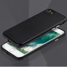 Луксозен силиконов гръб TOTU Design Pattern Series с твърда част за Apple iPhone 7 - черен