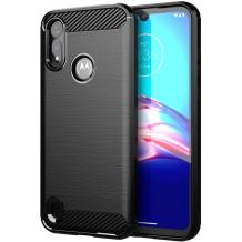 Силиконов калъф / гръб / TPU за Motorola Moto E6s - черен / carbon