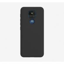 Силиконов калъф / гръб / TPU за Motorola Moto G9 Play - черен / мат