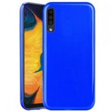 Луксозен силиконов калъф / гръб / TPU NORDIC Jelly Case за Samsung Galaxy A7 2018 A750F - син