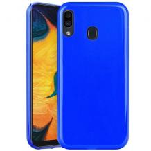 Силиконов калъф / гръб / TPU NORDIC Jelly Case за Samsung Galaxy A30 - син