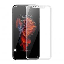 3D full cover Tempered glass screen protector Apple iPhone X / Извит стъклен скрийн протектор Apple iPhone X