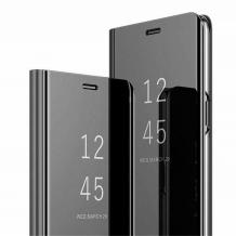 Луксозен калъф Clear View Cover с твърд гръб за Samsung Galaxy S10e - черен