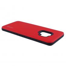 Луксозен силиконов калъф / гръб / TPU Roar Mil Grade Hybrid Case за Samsung Galaxy S9 G960 - червен