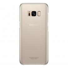Оригинален гръб Clear Cover EF-QG955CFEGWW за Samsung Galaxy S8 Plus G955 - прозрачен / Gold