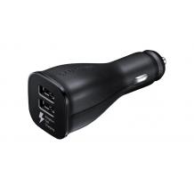 Оригинално зарядно за кола с 2 USB изхода 12V EP-LN920BB 2.0A за Samsung / Fast Dual Car Charger - черно