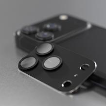 Високо качествен протектор Etteri за задна камера пълна защита за iPhone 17 Pro - Черен