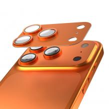 Високо качествен протектор Etteri за задна камера пълна защита за iPhone 17 Pro Max - Оранжев