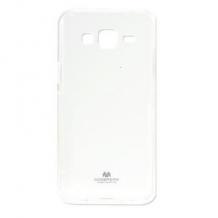 Луксозен силиконов калъф / кейс / TPU Mercury GOOSPERY Jelly Case за Samsung Galaxy J5 J500 - прозрачен