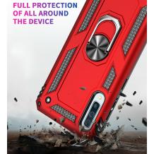 Силиконов гръб Spigen със стойка и магнитно захващане за Samsung Galaxy A70 - червен