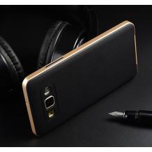 Силиконов гръб SPIGEN SGP Neo Hybrid за Samsung Galaxy A5 SM-A500F / Samsung A5 - черен / златист кант