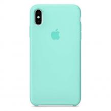 Оригинален гръб Silicone Case MTFE2FE/A за Apple iPhone XS Max - мента