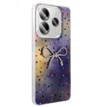 Луксозен силиконов калъф / гръб / TPU Ponti Case за Xiaomi Redmi Note 14 5G - цветен с панделка
