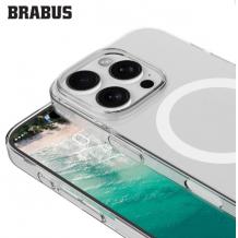 Луксозен гръб / кейс / BRABUS Royal Case с безжично зареждане MagSafe за Apple iPhone 16 Pro Max (6.9) - прозрачен