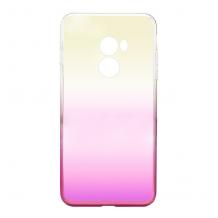 Силиконов калъф / гръб / TPU Ombre Case за Xiaomi Mi Max 2 - преливащ / златисто и розово