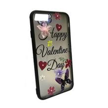 Луксозен силиконов калъф / гръб / TPU с камъни и панделки за Huawei P10 Lite - Happy Valentine`s Day