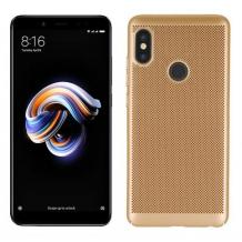 Луксозен твърд гръб за Xiaomi Redmi 7A - златист / Grid