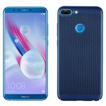 Луксозен твърд гръб за Huawei Honor 9 Lite - тъмно син / Grid