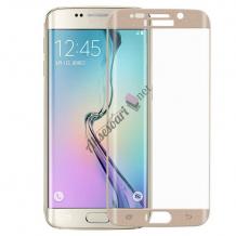Скрийн протектор извит ТПУ / мек / удароустойчив Full Screen за Samsung Galaxy S6 Edge+ G928 / S6 Edge Plus G928 - Rose Gold / розов