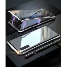 Магнитен калъф Bumper Case 360° FULL за Samsung Galaxy Note 10 N970 - прозрачен / сребриста рамка