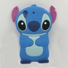 Силиконов калъф / гръб / TPU 3D за HTC Desire 630 - Stitch / Стич / син