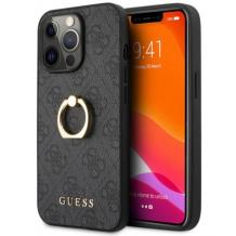 Оригинален гръб Guess с Ring за Apple iPhone 13 Pro Max 6.7"- сив